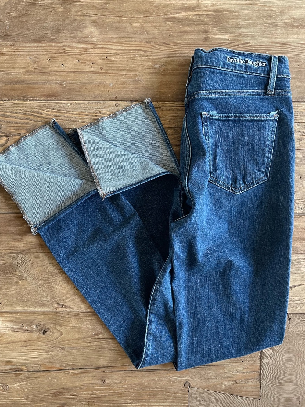 Favorite Daughter The Valentina Tower Jean Size 34 Raw Hem NWOT